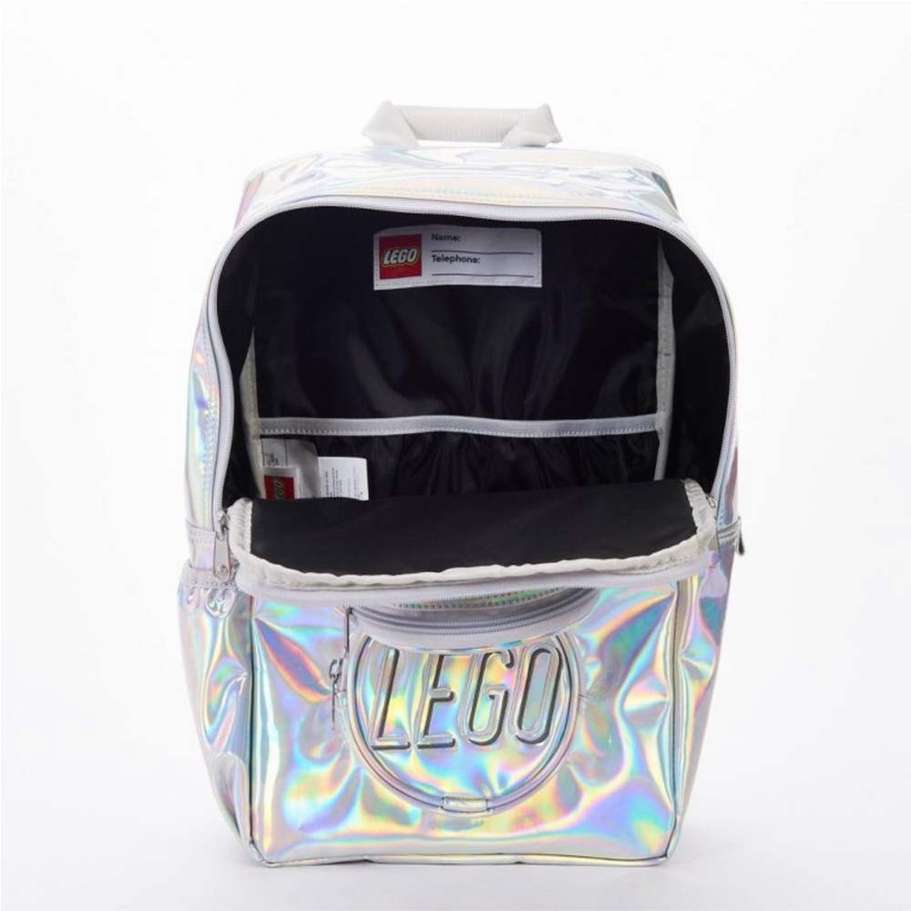 NWT LEGO Holographic Brick 15" Backpack - Picture 5 of 14